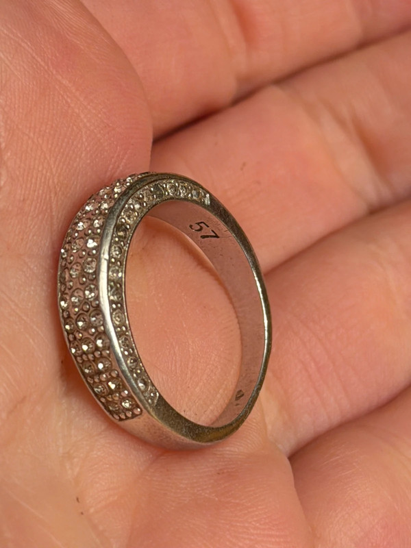 Uk size P sterling silver ring#124