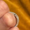 Uk size P sterling silver ring#124