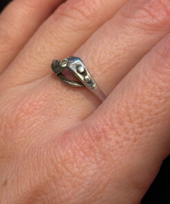 Vintage Soviet sterling silver ring Uk size R