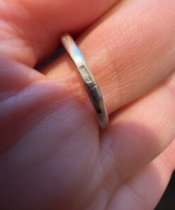 Vintage Soviet sterling silver ring Uk size R