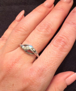 Vintage Soviet sterling silver ring Uk size R
