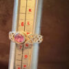 Vintage Celtic Knot natural Amethyst Sterling Silver Ring, UK Size M1/2#119