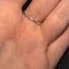 Vintage Celtic Knot natural Amethyst Sterling Silver Ring, UK Size M1/2#119