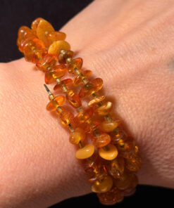 Vintage-Style Amber Bracelet