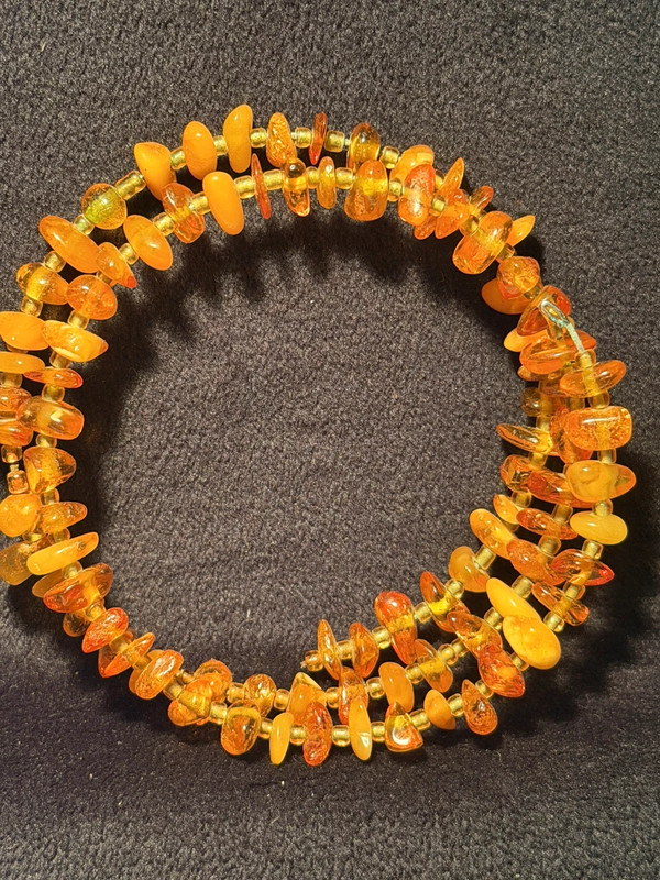 Vintage-Style Amber Bracelet