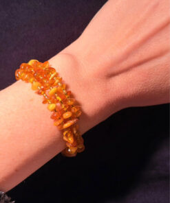 Vintage-Style Amber Bracelet