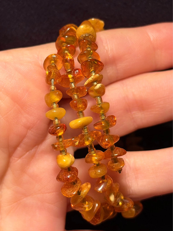 Vintage-Style Amber Bracelet