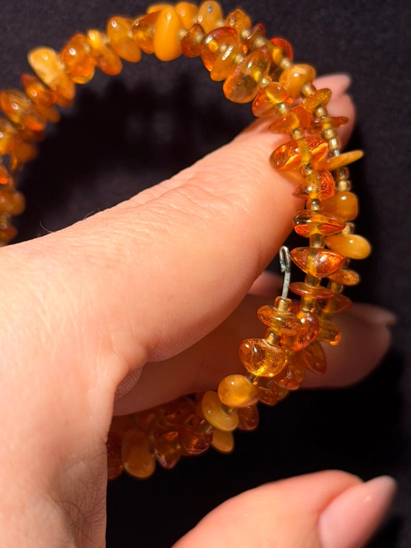 Vintage-Style Amber Bracelet