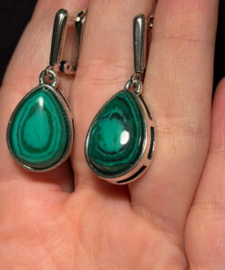 Fashion Malachite Earrings AoJie #130