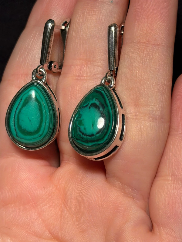 Fashion Malachite Earrings AoJie #130
