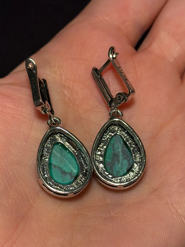 Fashion Malachite Earrings AoJie #130