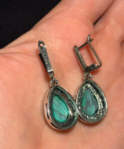 Fashion Malachite Earrings AoJie