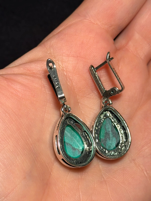 Fashion Malachite Earrings AoJie #130