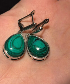 Fashion Malachite Earrings AoJie