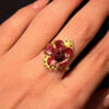 Soviet-era gold-plated ring, size N