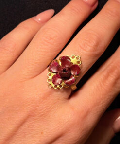Soviet-era gold-plated ring, size N