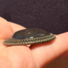 Vintage Brass Obsidian Pendant