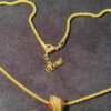 Necklace Turtle Tortoise Gold Pink GreenCrystal#132