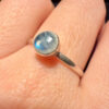 Vintage Sterling silver moonstone ring Uk size S#48