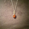 Vintage Baltic Amber Pendant 925 with Silver Chain #137