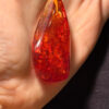 835 Silver Chain and Silver Amber Pendant