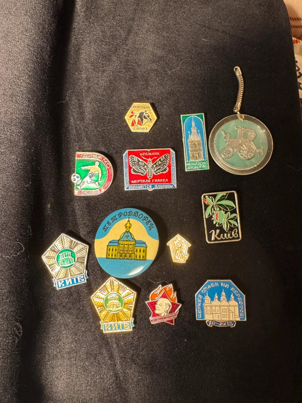 Lot of vintage Soviet badges