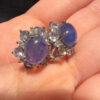 925 Sterling Silver Earrings Oval Tanzanite Natural Gemstone Jewelry#120