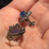 925 Sterling Silver Earrings Oval Tanzanite Natural Gemstone Jewelry#120