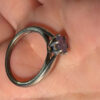 925   Sterling Silver natural Tanzanite Solitaire Ring -UK Size O#117