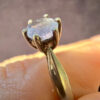 925   Sterling Silver natural Tanzanite Solitaire Ring -UK Size O#117