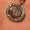 Incredibly beautiful new Sterling silver pendant with gold plating.#7