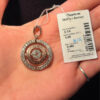 Incredibly beautiful new Sterling silver pendant with gold plating.#7