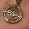 Incredibly beautiful new Sterling silver pendant with gold plating.#7