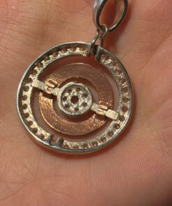 Incredibly beautiful new Sterling silver pendant with gold plating