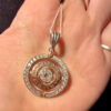 Incredibly beautiful new Sterling silver pendant with gold plating.#7