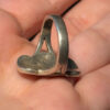 Vintage Silver ring with filigree design, size N,6.30 g