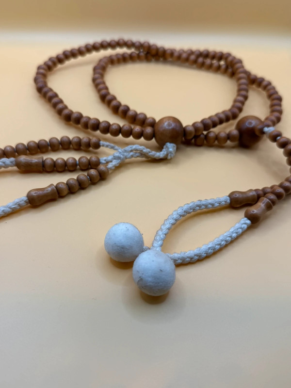 Japanese Bhuddist Wooden Prayer Beads rosary