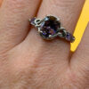 Incredible new amethyst sterling silver ring Uk size N #22
