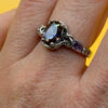 Incredible new amethyst sterling silver ring Uk size N #22