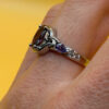 Incredible new amethyst sterling silver ring Uk size N #22