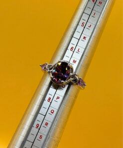 Incredible new amethyst sterling silver ring Uk size N