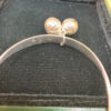Vintage Baby bracelet with bells ,flower sterling silver adjustable