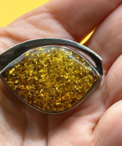 Baltic vintage amber sterling silver pendant brooch