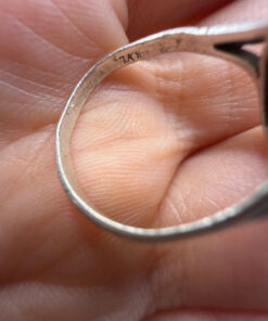 vintage sterling silver cameo ring Uk size M