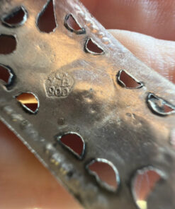 Vintage 900 silver turquoise bracelet