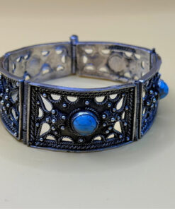Vintage 900 silver turquoise bracelet