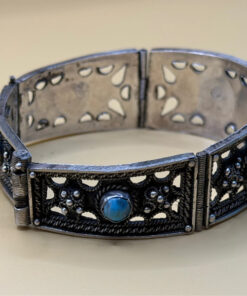 Vintage 900 silver turquoise bracelet