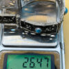 Vintage 900 silver turquoise bracelet