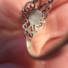 Abalone Oval Filigree Cutout Ring 925 Sterling Silver Sizes L#144