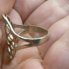 Sterling silver floral ring Uk size P